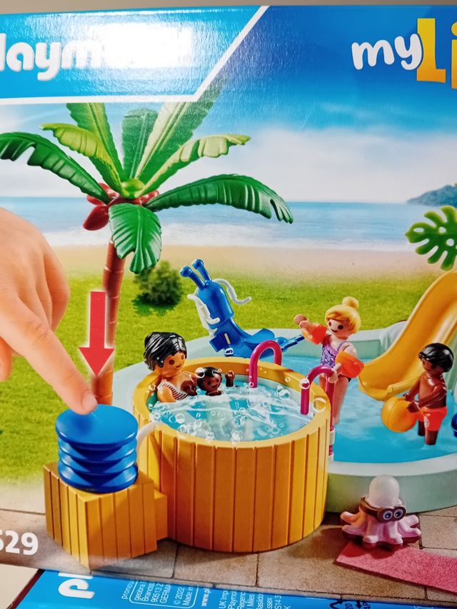 Playmobil casa completa y piscina precin