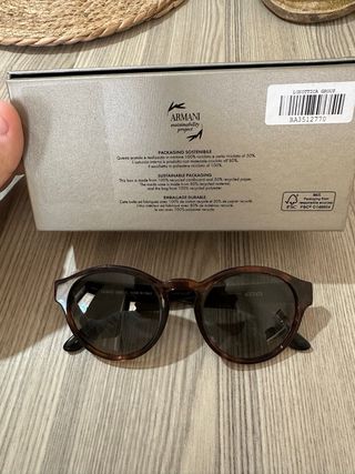 Occhiali da sole Giorgio Armani marroni