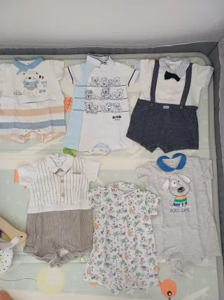 Lotto 6 tutine corte bimbo 6 mesi