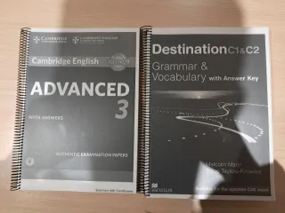 Lote 2 libros C1 inglés Cambridge
