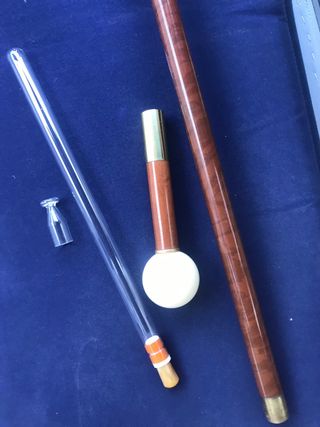 Bastón bola billar años 30