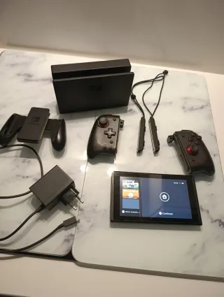 Nintendo Switch Negra Completa