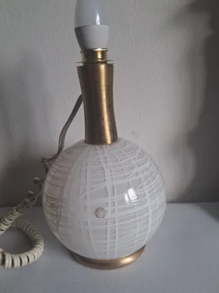 Lampada La Murrina vintage vetro e metallo