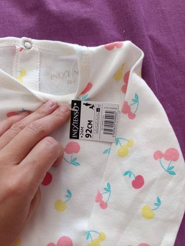 Pijama entero Niña 92cm - Nuevo