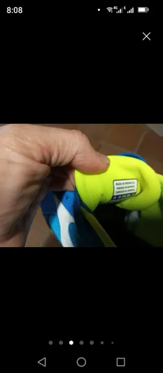 Zapatillas Mizuno Azul y Amarillo