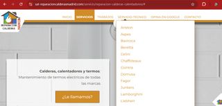 Reparación de calderas,calentadores y termos