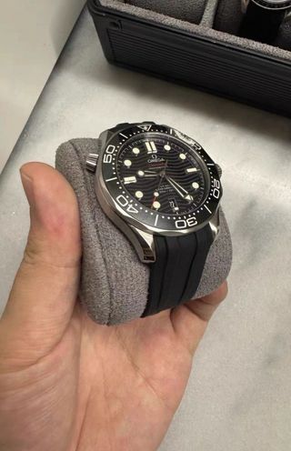 Correas Caucho Omega Seamaster 300 Negras