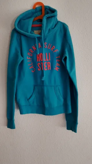 Sudadera Hollister Turquesa Talla XS