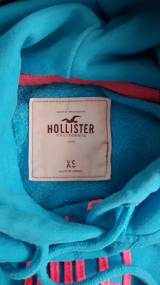Sudadera Hollister Turquesa Talla XS