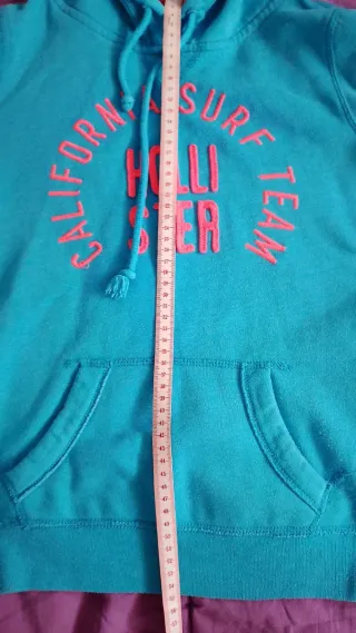 Sudadera Hollister Turquesa Talla XS