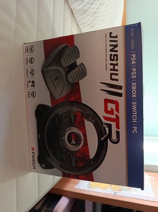 Volante Jinshu GTR para PS4/PS3/Xbox/Switch/PC