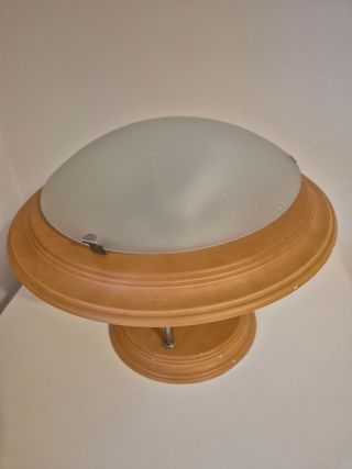 Conjunto 2 Lámparas Salón Madera y Metal