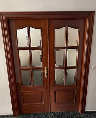 Puertas Sapelly Vitrina 72cm (2 sencillas, 1 doble