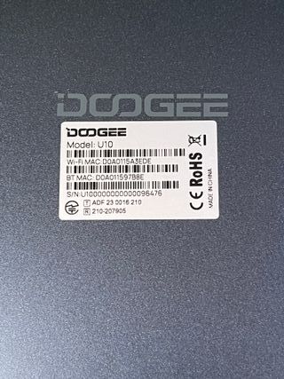 Tablet Android 13 DOOGEE U10 