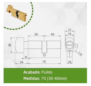 Cilindro de seguridad Amig