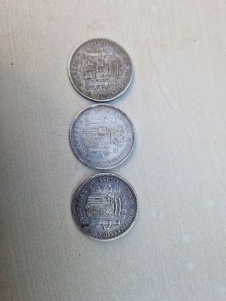 Monedas de plata españolas antiguas