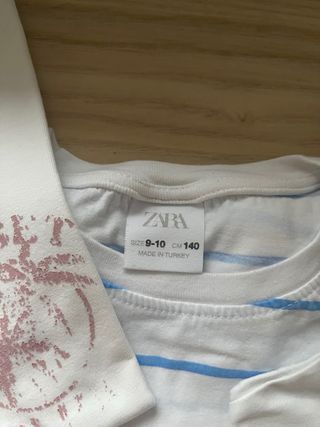 Lote 4 Camisetas Blancas Estampadas
