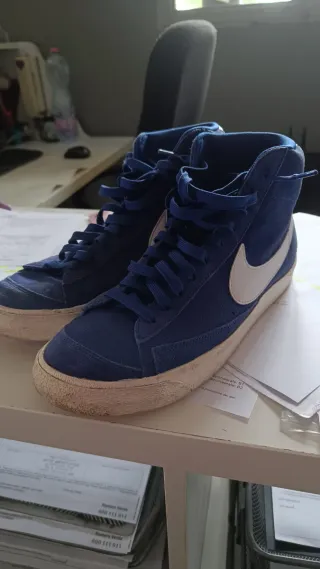 Nike Blazer Mid scamosciato blu taglia 43