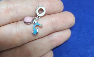 Charm Moto Vespa Casco Pulsera Pandora collar plat