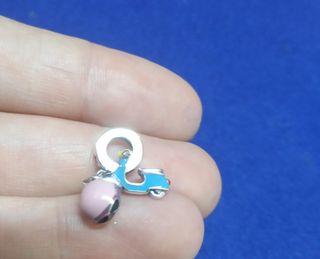 Charm Moto Vespa Casco Pulsera Pandora collar plat
