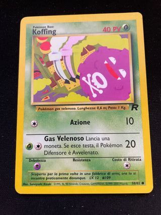 Koffing 58/82 Team Rocket Pokemon TCG ita