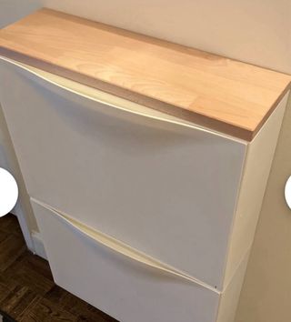 Tabla zapatero madera ikea