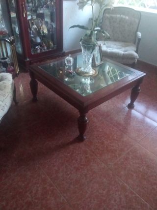 Conjunto mesa centro y 2 sillones