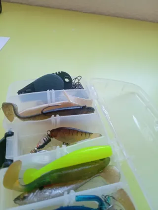 Surtido de pesca: señuelos y accesorios