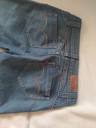 Pantalón skinny azul