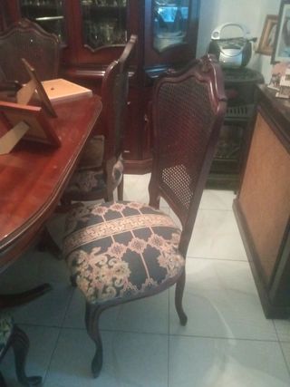 Conjunto Mesa Comedor y 6 Sillas Madera