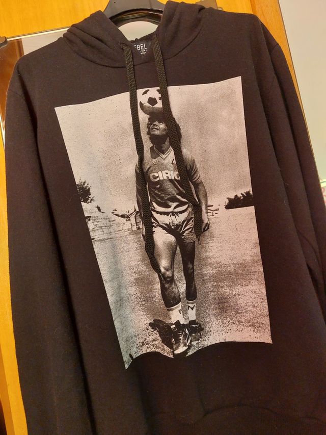 Felpa Maradona con stampa