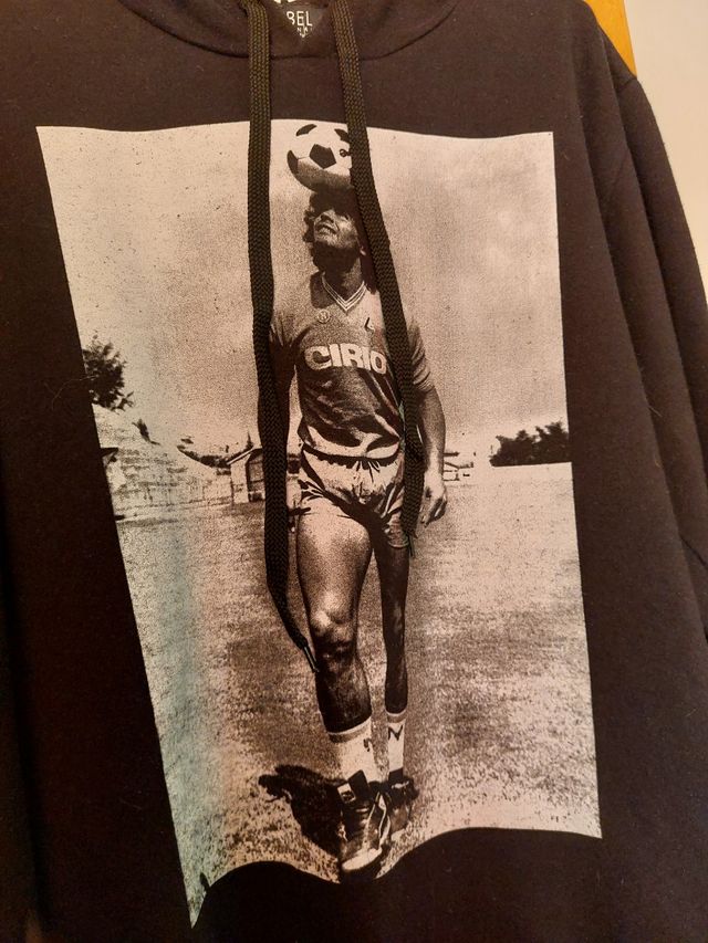 Felpa Maradona con stampa