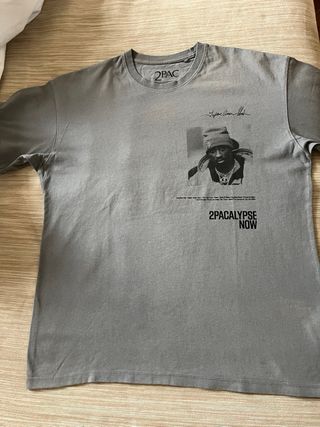 Camiseta Tupac M gris oversize