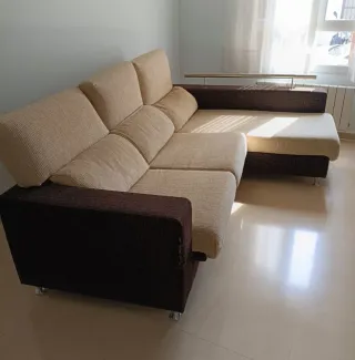 Sofá chaise longue extensible 3 plazas 
