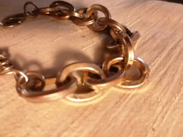 Braccialetto vintage a catena color oro