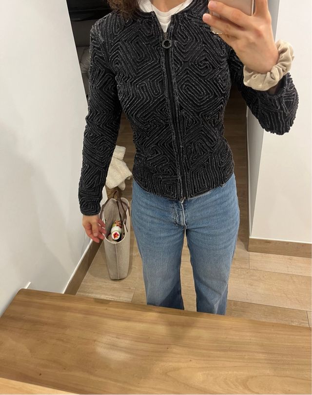 Adolfo Domínguez Blazer Negro y Gris