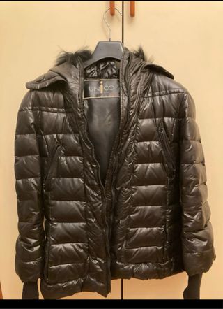 Piumino donna Florence Mode nero con cappuccio