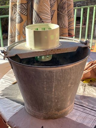 Cubo Fregona Metálico 1960