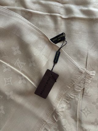 Sciarpa Louis Vuitton Beige Donna