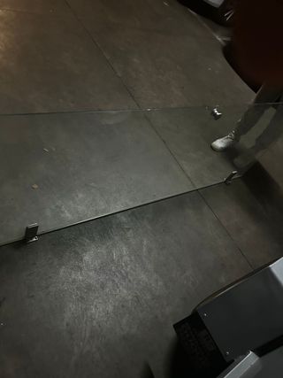 Puerta de cristal para baño