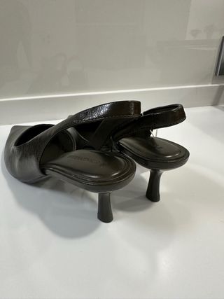Zapatos Slingback Verde Talla 40