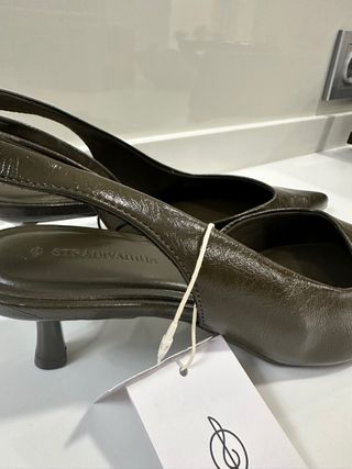 Zapatos Slingback Verde Talla 40