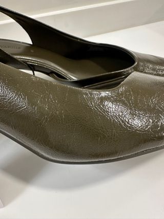 Zapatos Slingback Verde Talla 40