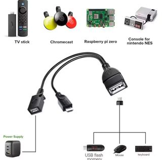 Cable OTG Micro USB 2 en 1