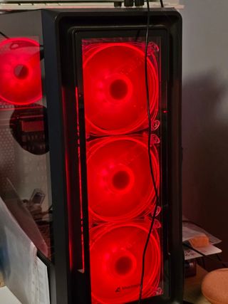 PC Gaming Sharkoon Negro/Rojo