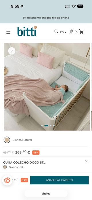 Cuna Colecho Cotinfant Docystyle 120x60