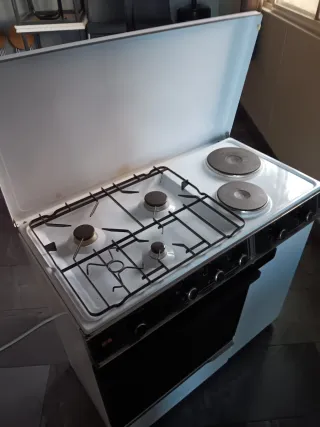 Cocina gas y horno eléctrico