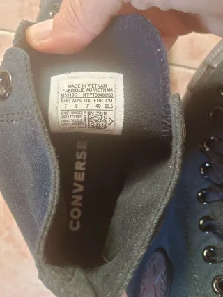 Converse Talla 40 Negras