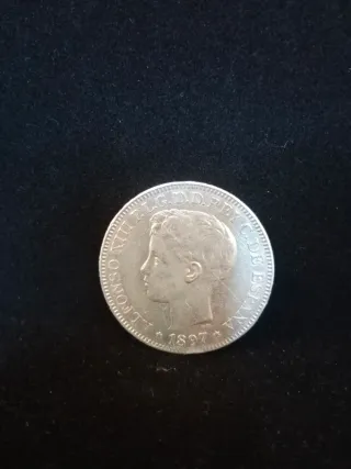 Moneda Islas Filipinas 1 Peso plata 1897