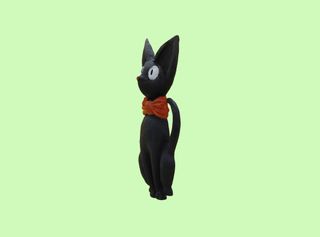 Gato Negro Escultura Imán Nevera Ghibli